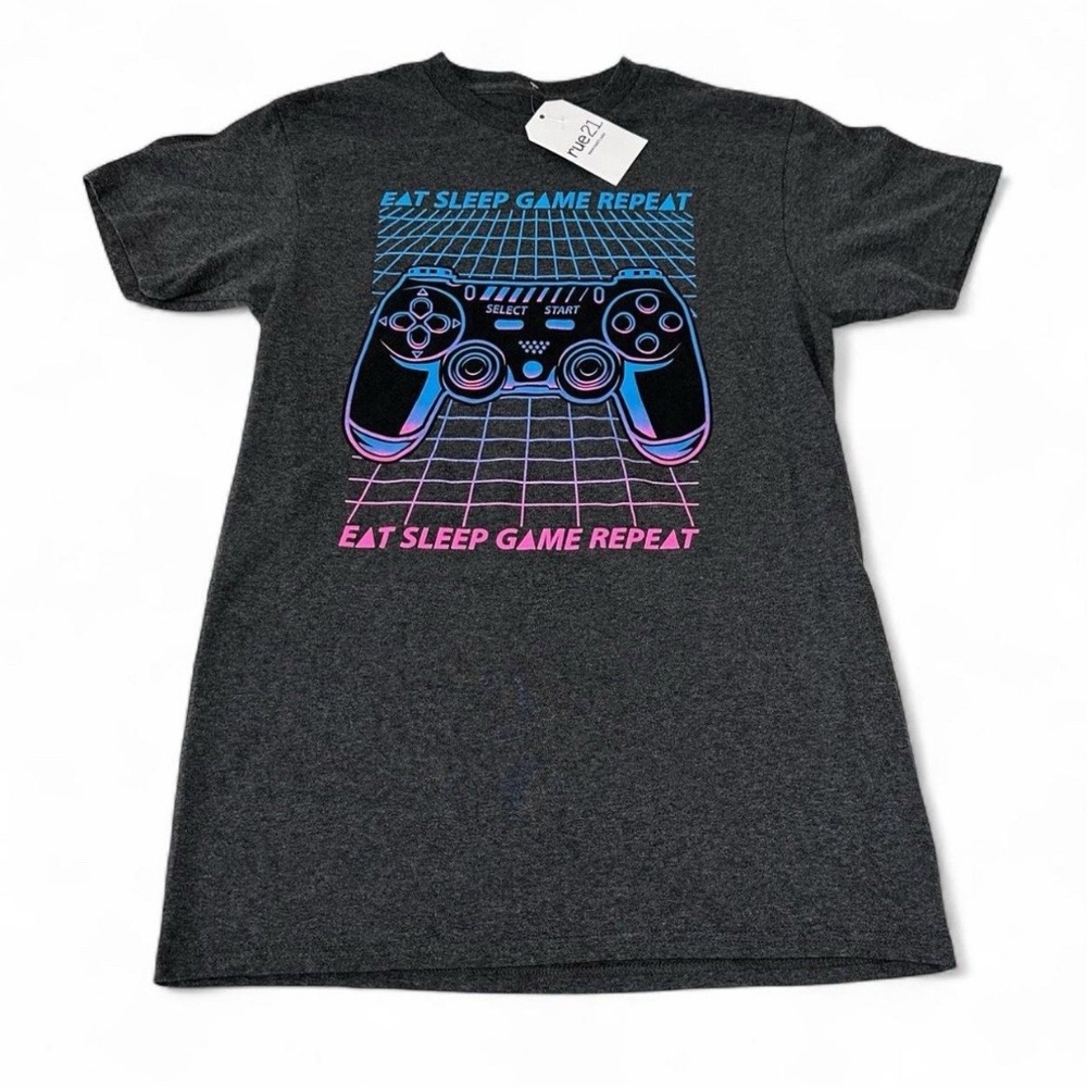 NWT Jem Collective Gamer Video Game Shirt Mens XL Grey Fortnite